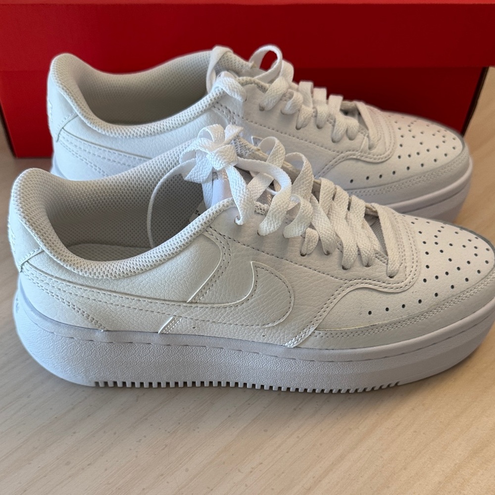 Nike White Court Vision Alta LTR Shoes